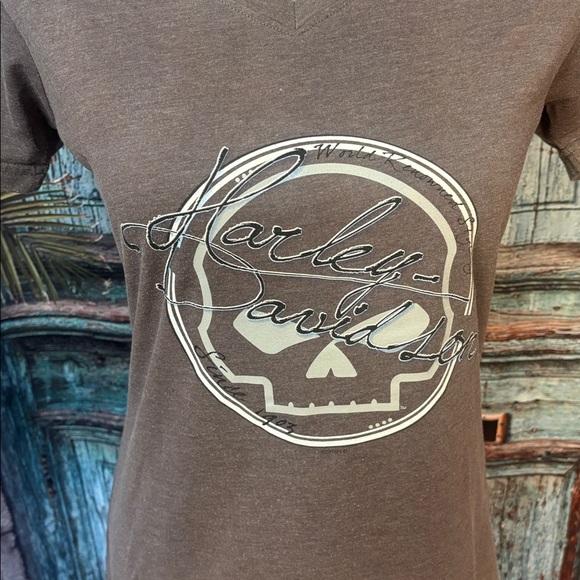 Harley Davidson skull tshirt, size small, excellent condition - Picture 3 of 10